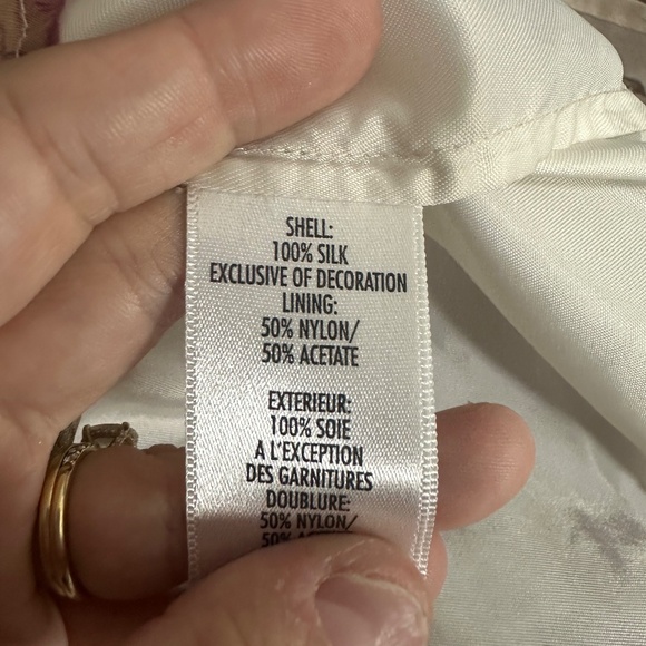 Vtg Casual Corner Annex 100% Silk Floral Coquette Cocktail Event Dress Sz Small - Picture 9 of 9